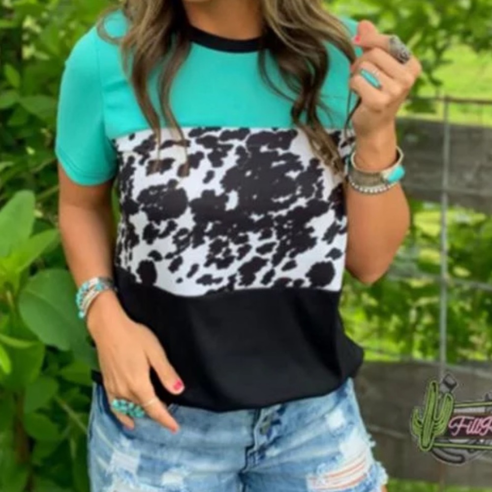 Leopard print top